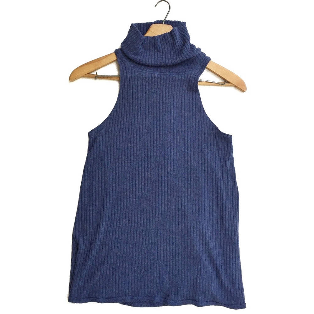 {Free People} City Drippy Turtleneck Knit Tank
